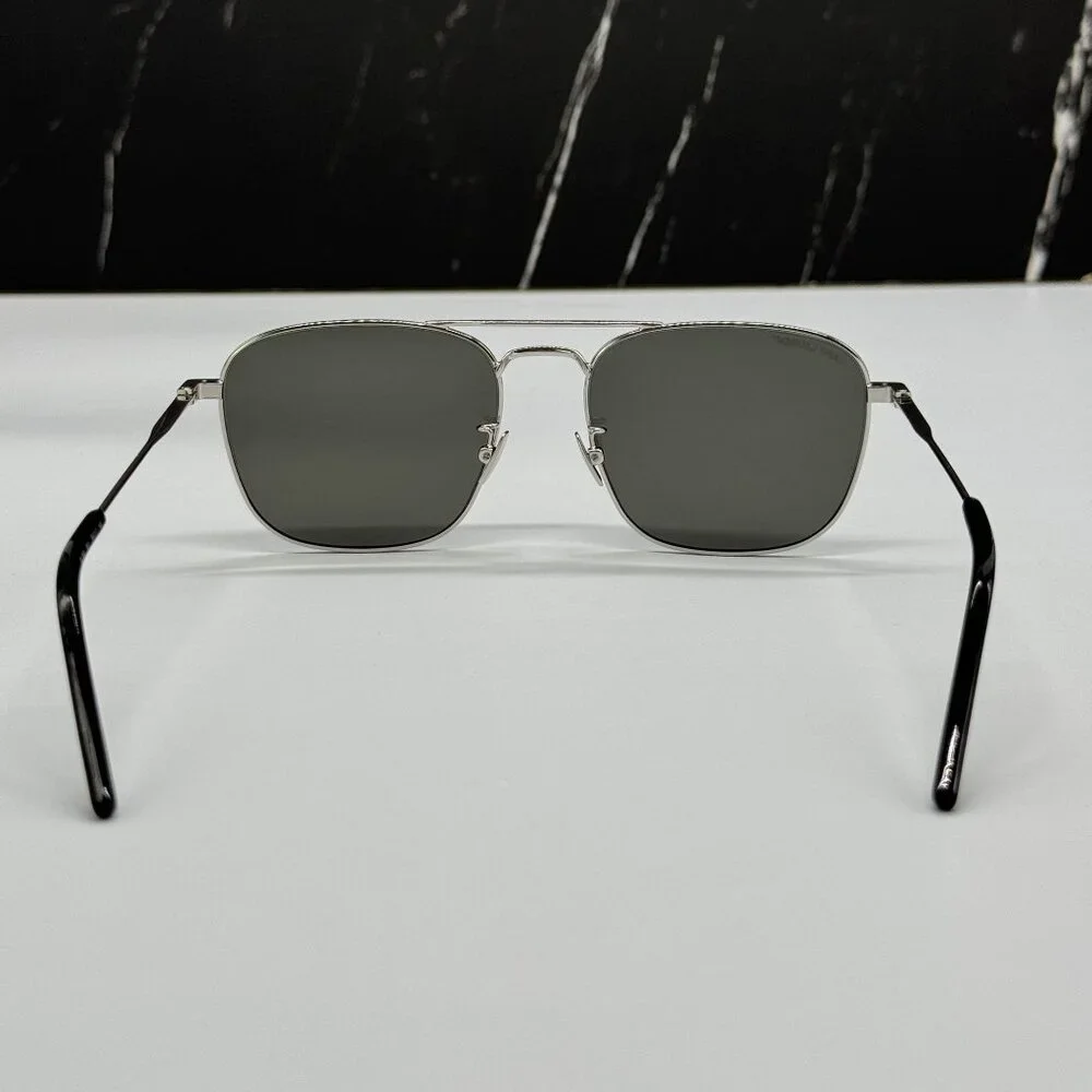 NEW SAINT LAURENT SUNGLASSES SILVER UNISEX EYEWEAR SAINT LAURENT SL309 001